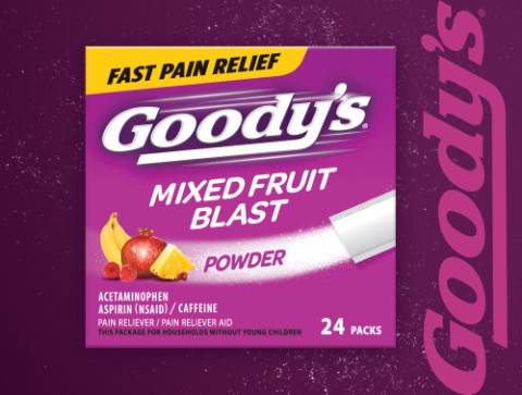  Goody's Back and Body Pain Relief Powder, Dissolve Packs, 6  Individual Packets, 12 Pack : Health & Household