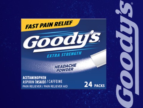 Goody's Back and Body Pain Relief Powder, Dissolve Packs, 24 Individual  Packets